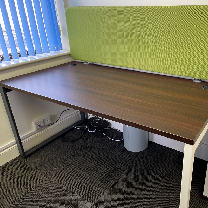 SPECIAL OFFER OGI Y Office Desk, Chestnut  Finish Top