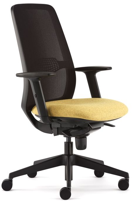 Eclipse Mesh Back Office Chair with Fabric Seat, Synchro, Grp 0