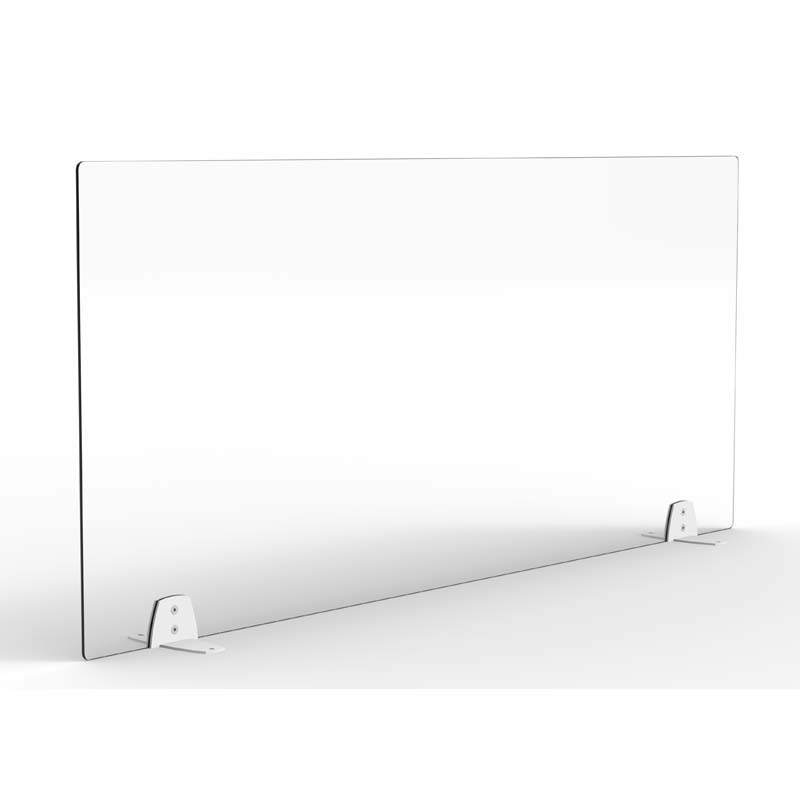 Protective Plexiglass Office Desk Divider Screen 600mm High 