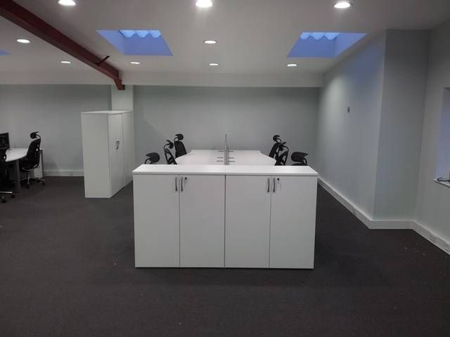 White Office Desks & Cupboards