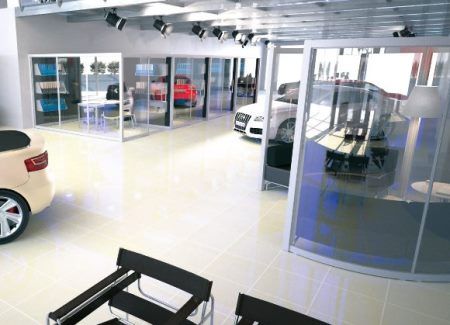 Car Showroom Meeting Space