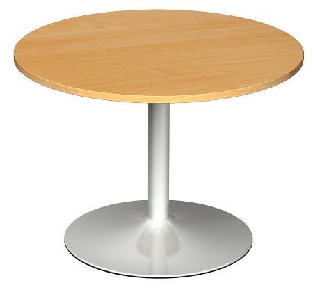 Oak Mr Office Arrow head leg circular meeting table 1200mm