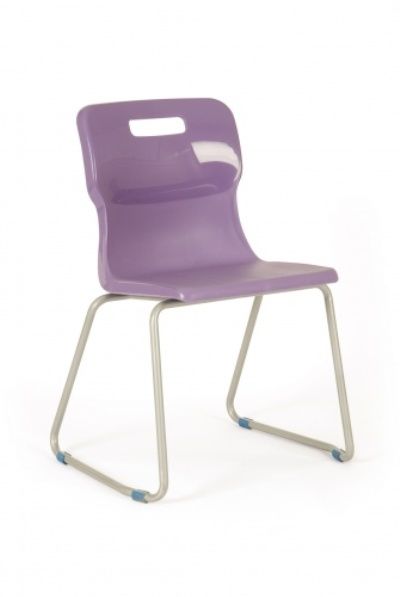 Titan Classroom Chair, Skid Frame