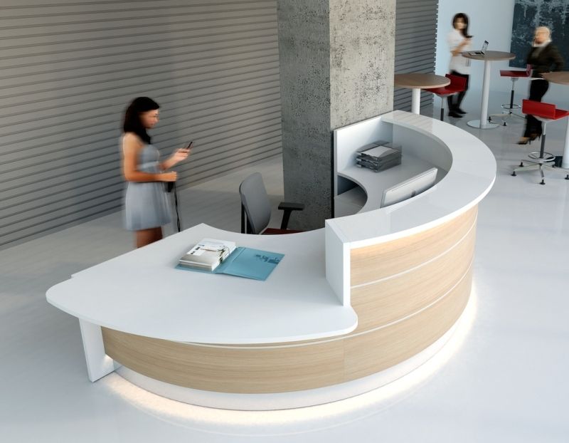 Curved Reception Desk