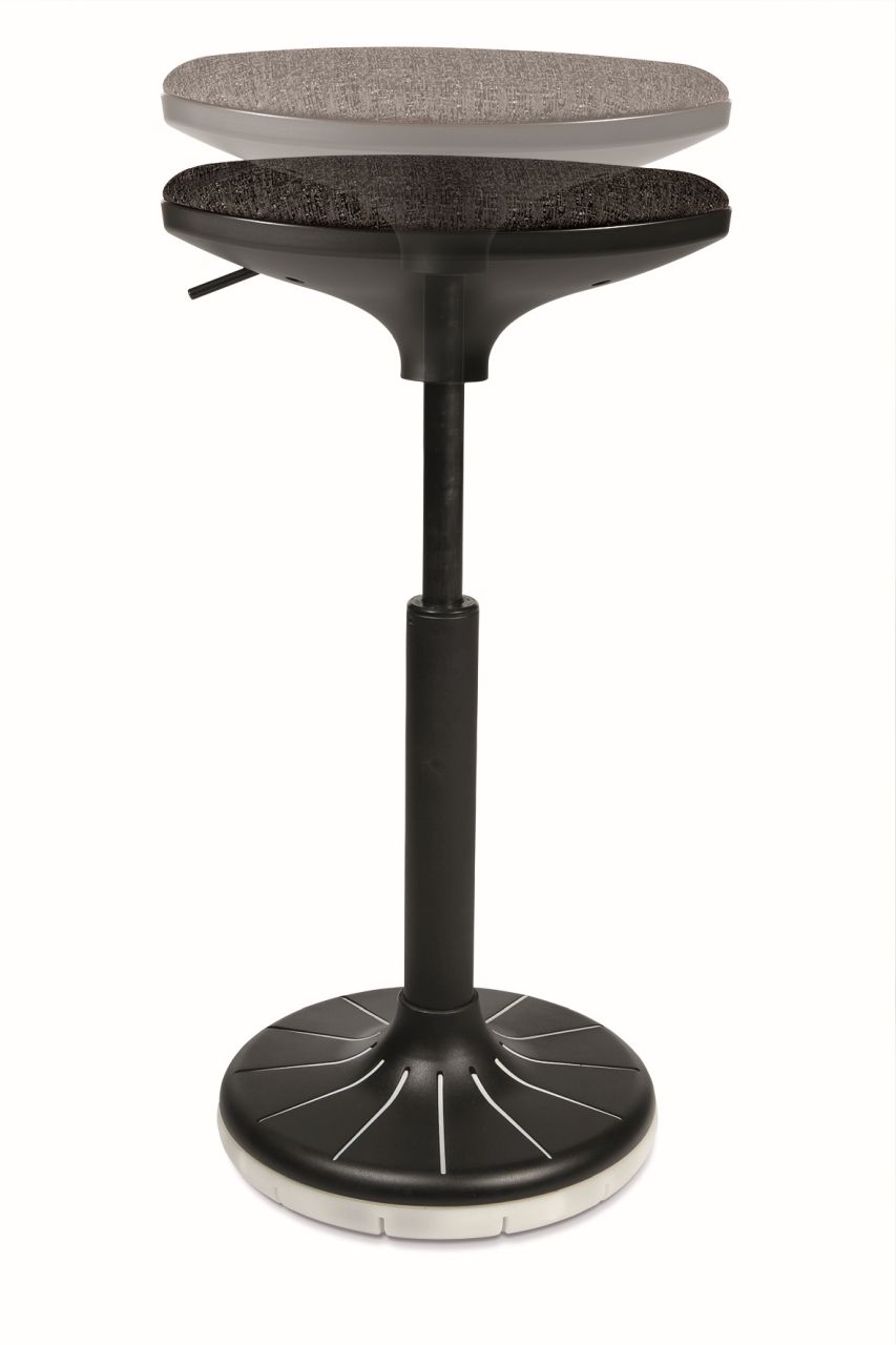 3D Sit Stand Stool, Dondola Action 525-775mm High, Leather