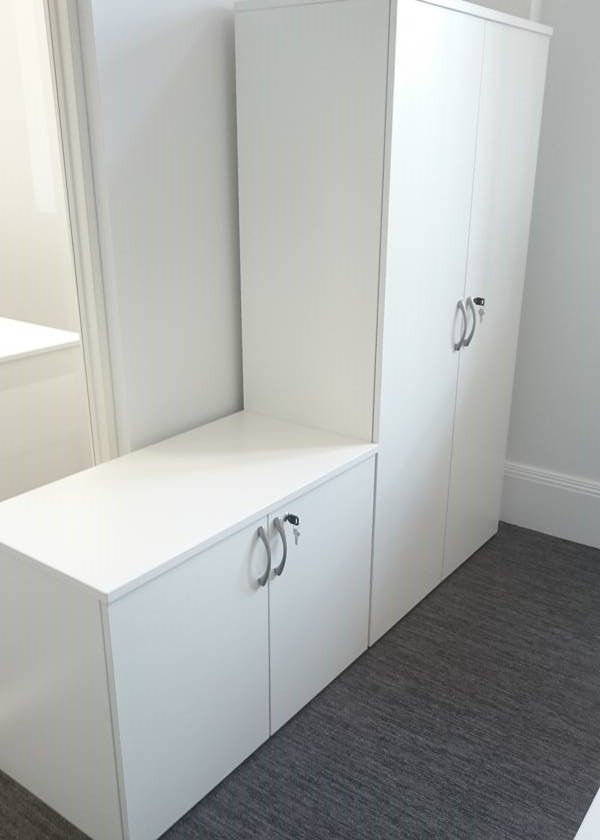 White Double Door Cupboards