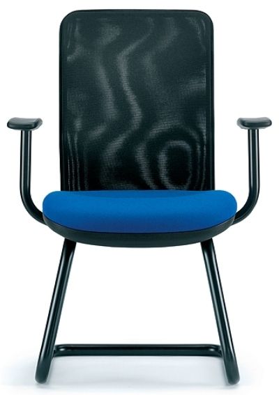 Air Mesh Back Cantilever Guest Chair, Fixed 'T' Arms, Grp 1
