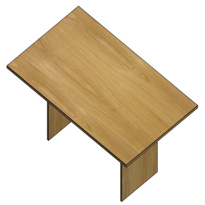 Avid Rectangular Conference Meeting Table MFC Panel Base