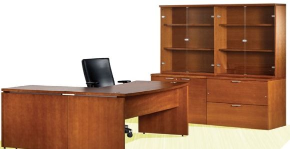 Cherry Veneer Zenith Executive Desk