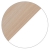 Cabinet /Door Colour Choice: White - Light Oak Doors RISO