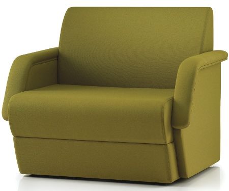 Point Single Seating Unit, with Arms Grp 1 Fabric