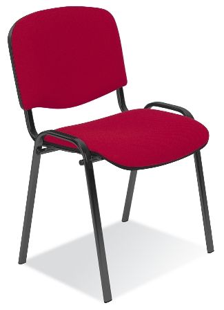 ISO Guest Chair, Black Frame, No Arms, Grp 1