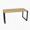  OGI Q Desk Canadian Oak Top with Anthracite Ring Leg