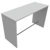 High Meeting Table in Aluminium Satinato Finish