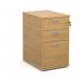 3 Drawer 600mm Deep Desk High Pedestal in Oak