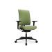 W7 Office Chair, (SO) "Green" Model, Dondola, 03 Armrests. MP Fabric Seat, MR Fabric Backrest,  Blk Base - view 3