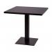  Forza Cafe Dining Table Black Square Base with Black MFC Top for illustration only