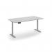 Sit Stand Desk 1600 wide, White Top, White Frame