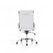 Nola Executive Chair High Back Soft Bonded Leather #Black/White - view 7