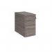 3 Drawer 800mm Deep Desk High Pedestal in Grey Oak