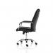 Carter Black Luxury Faux Leather Chair With Arms - view 4