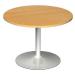 M25 Circular Beech Meeting Table 1200