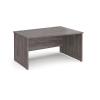 Right Hand Wave Desk 1400mm Wide Grey Oak Top and Legs