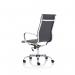 Nola Executive Chair High Back Soft Bonded Leather #Black/White - view 4