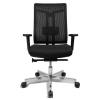 W7 Light Office Chair, Synchro, Mesh Back, Adj Arms, Blk Base - view 1