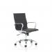 Nola Executive Chair Medium Back Soft Bonded Leather #Black/White - view 1