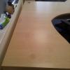 Corner Desk Wood Veneer Finish Panel Leg - view 3