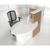 Small Reception Desk, Perfect for Hairdressers, Physiotherapists, (Right Hand Top Shown)