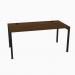 Ogi Y Desk Chestnut Top with Anthracite Legs