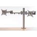 Height Adjustable Monitor Arm, 2 Screens Silver # - view 1