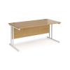 Rectangular Desk, M25 800mm Deep, C-Frame Legs - view 6