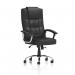 Moore Deluxe Executive Chair Black Leather With Arms - view 1