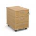M25 3 Drawer Mobile Pedestal in Oak