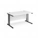 Rectangular Desk, M25 800mm Deep, C-Frame Legs - view 4