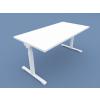 Drive Height Adjustable Desk with White Top and White Frame