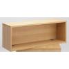 Denver Modular Reception Desk Straight Hutch Unit 1600 - view 1