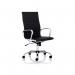 Nola Executive Chair High Back Soft Bonded Leather #Black/White - view 1