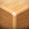 Barrel Shape Boardroom Table M25 2400x1200, Wood Legs - view 2