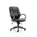 Galloway Executive Chair With Arms Black Leather - view 1