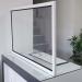 Polyvinyl Protective Desk Screen, Metal Feet, 700mm High - view 1