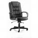 Moore Executive Chair Black Leather With Arms - view 1