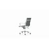 Nola Executive Chair Medium Back Soft Bonded Leather #Black/White - view 2