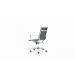 Nola Executive Chair Medium Back Soft Bonded Leather #Black/White - view 2