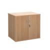 M25 Desk High Cupboard in Beech