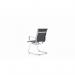 Nola Cantilever Chair Soft Bonded Leather #Black/White - view 2
