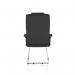Moore Deluxe Visitor Cantilever Chair Black Leather With Arms - view 6